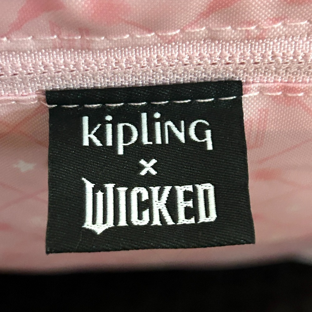 Kipling X Wicked City Pack Backpack Gradient Pink Mint Green Monkey Keychain - Picture 11 of 13